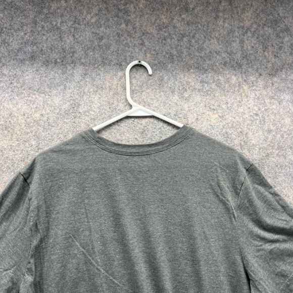 Nike Shirt Men Extra Large Gray Red Athletic Crewneck Swoosh Gym Just Do it - Picture 11 of 12